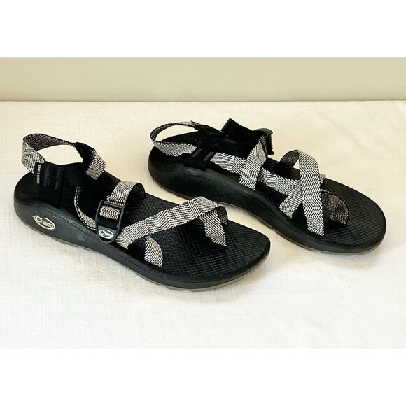 Chaco Zcloud 2 Excite B+W Comfort Adjustable Strap Womens Sz 10 JCH107966W - Picture 12 of 15